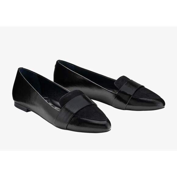 Women's Birdies Blackbird Leather Loafer Flat in Licorice sz 9 Preppy Minimalist - Picture 2 of 8